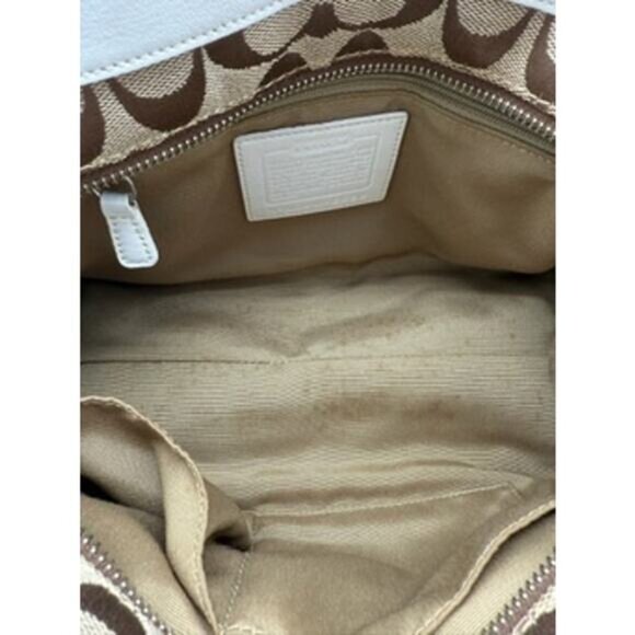Coach Signature Canvas Handbag EUC - Picture 15 of 16